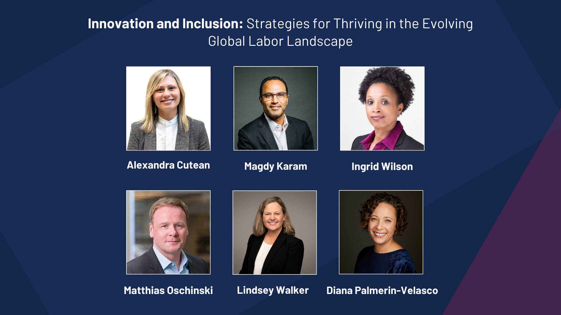 Panel 2: Innovation and Inclusion: Strategies for Thriving in the Evolving Global Labor Landscape